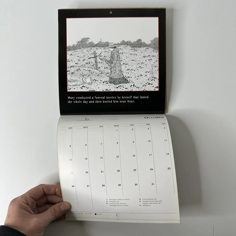 Edward Gorey Deranged Cousins 2003 Small Wall Calendar Gothic Art Illustrated